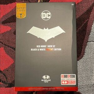 McFarlane Gold Label Collection Red Hood New 52 Black & White Accent Edition
